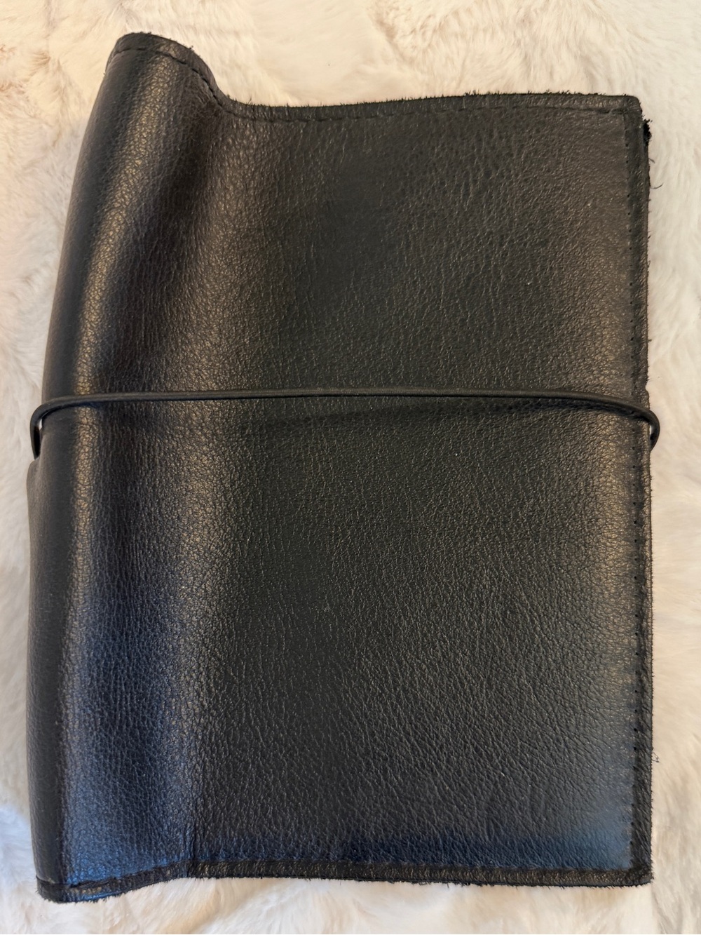 Foxy Fix black leather B6 Travelers Notebook cover
